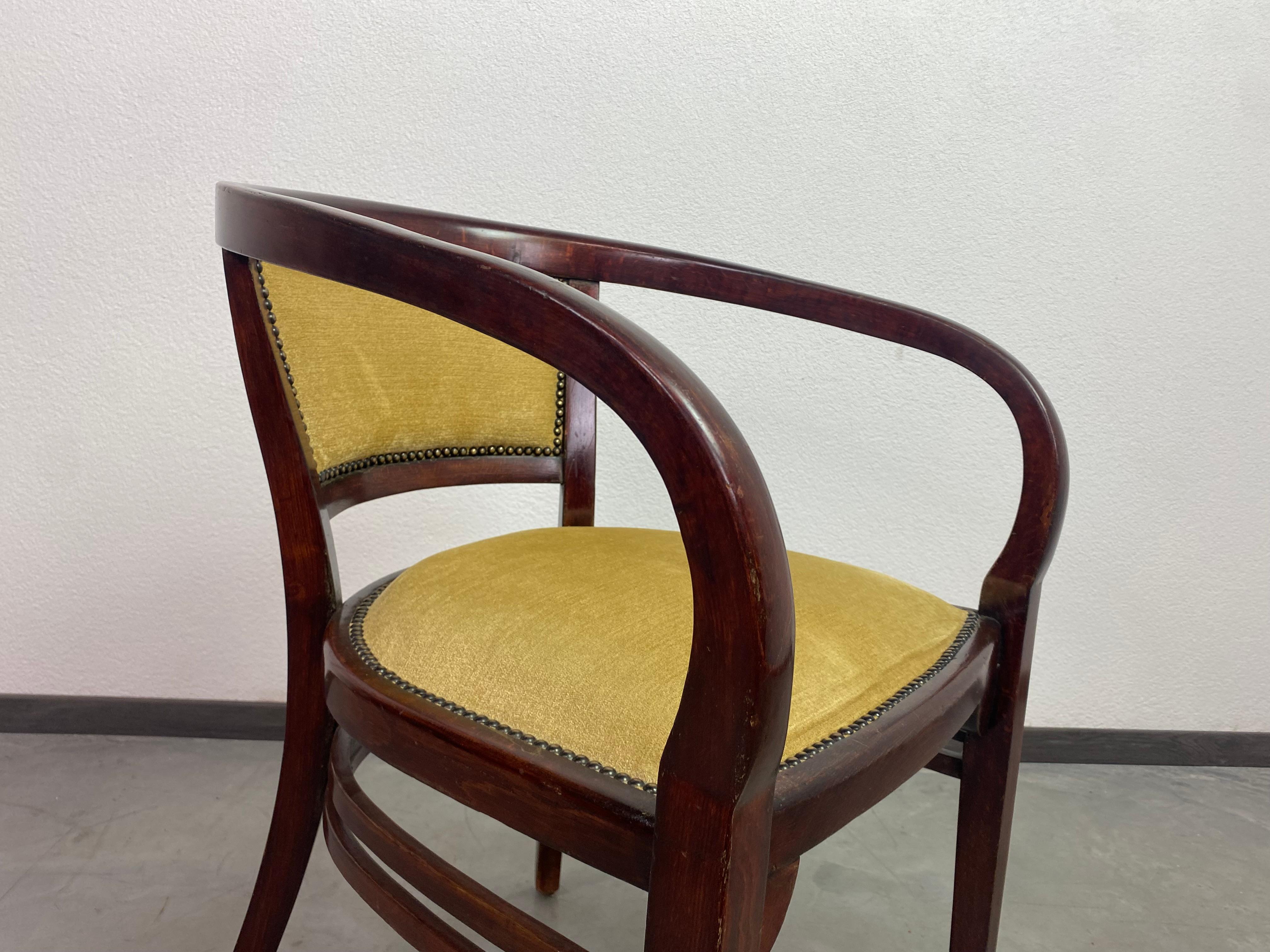 Extremely rare armchairs no.6521 by Otto Wagner for Thonet In Good Condition For Sale In Banská Štiavnica, SK