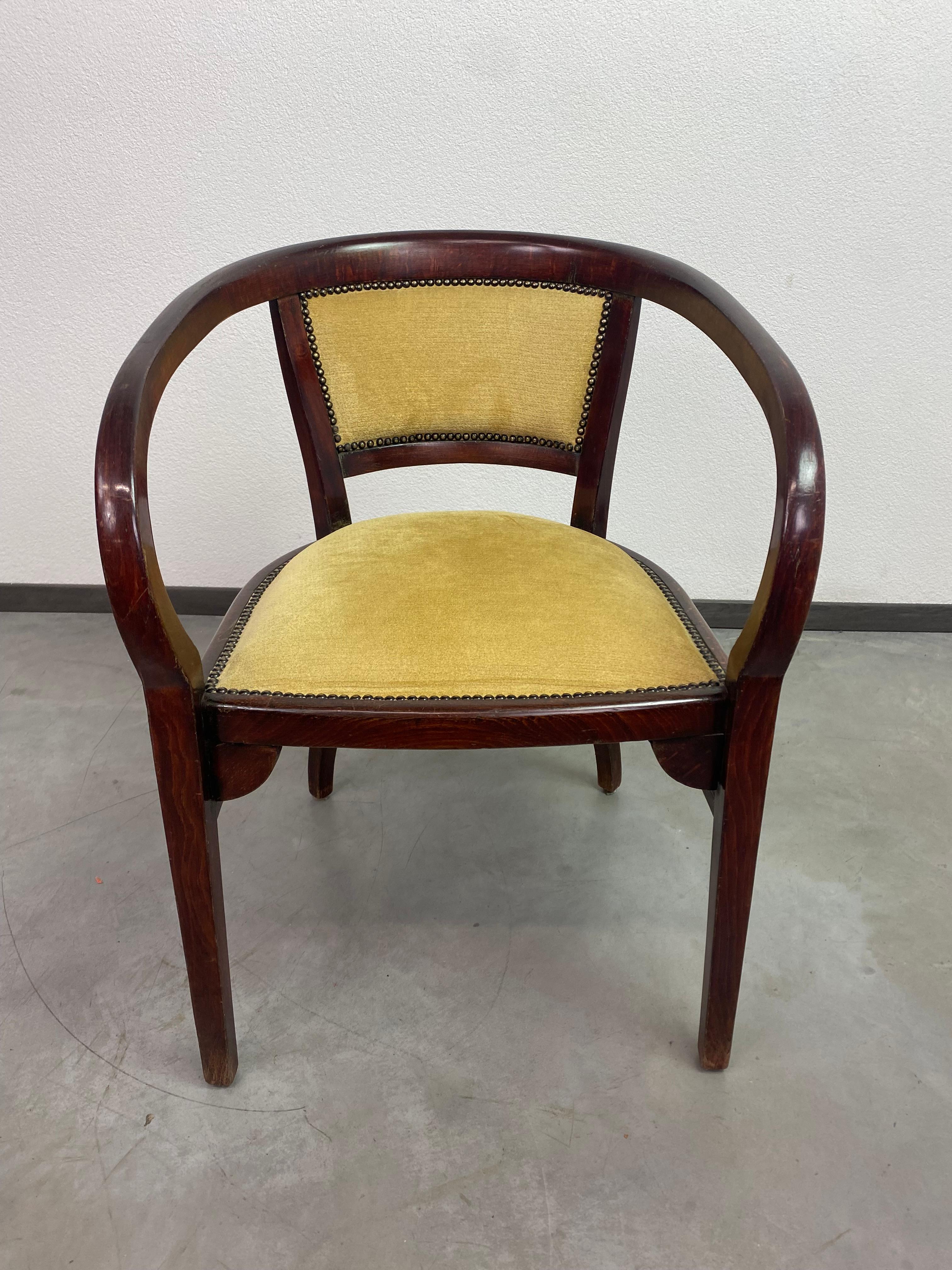 Early 20th Century Extremely rare armchairs no.6521 by Otto Wagner for Thonet For Sale