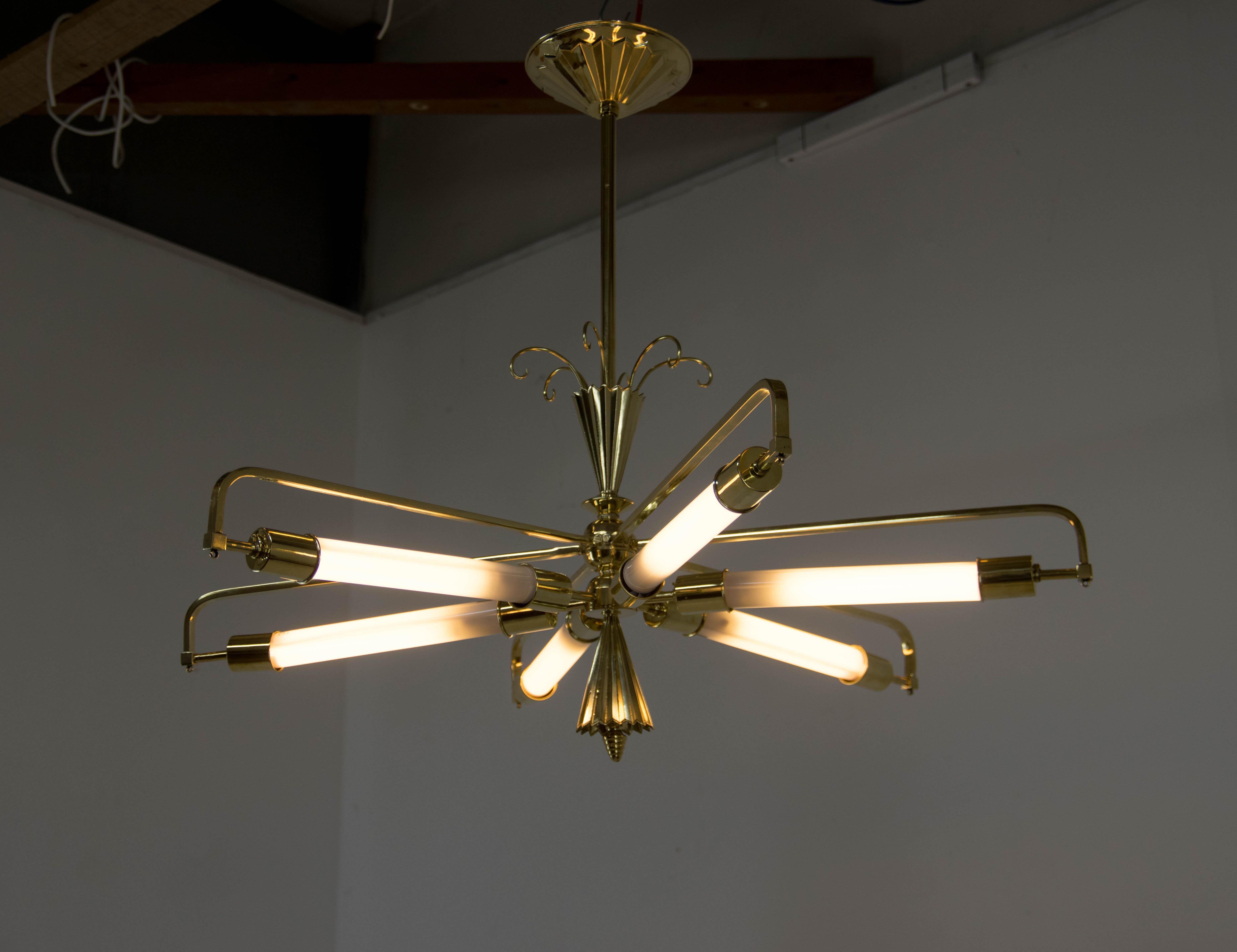 Art Déco Rarissimo lampadario Art Nouveau/Art Deco, Austria, anni '20 in vendita
