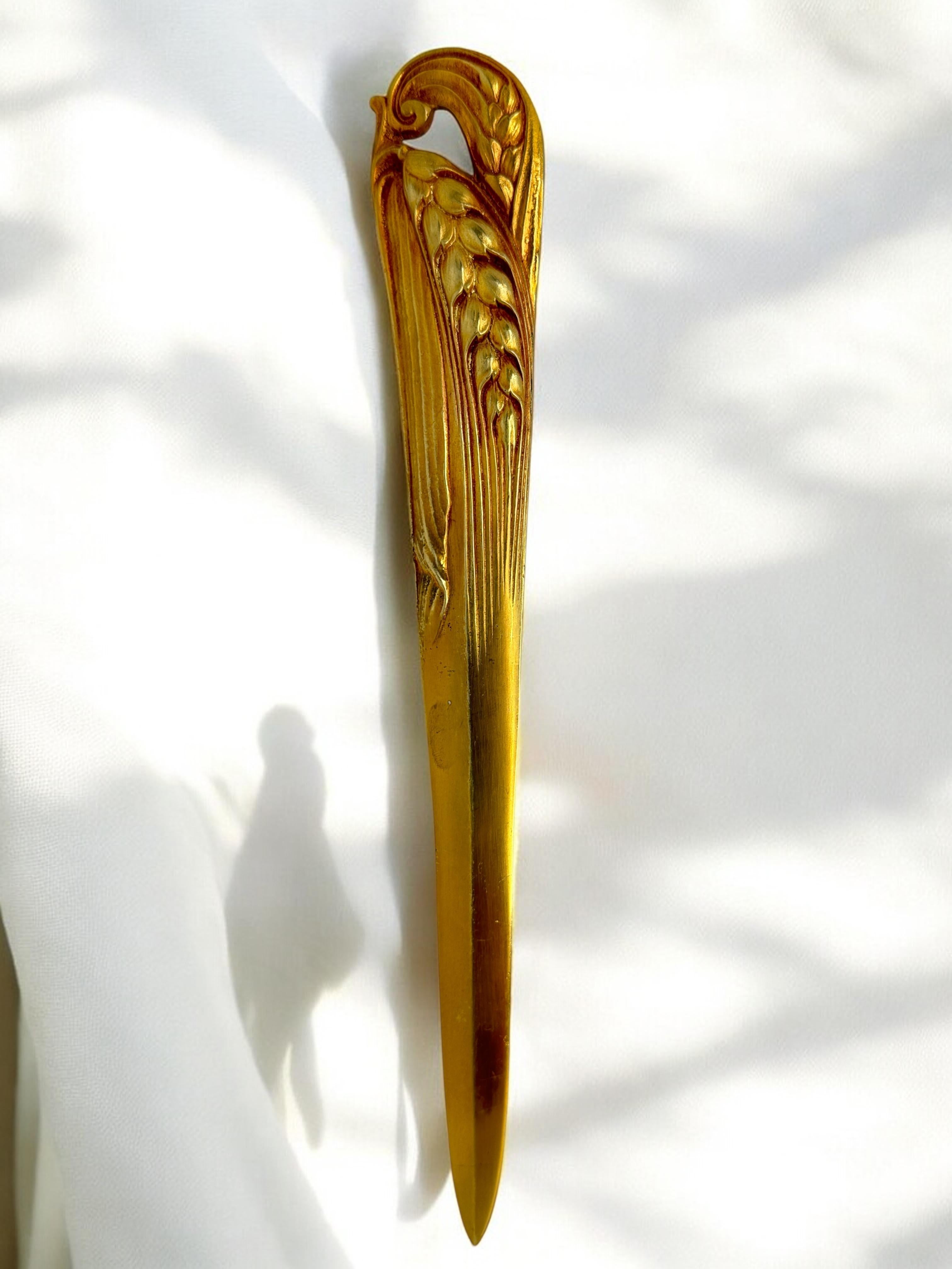 Extremely Rare Authentic Original French Art Nouveau Letter Opener Antique 1890s For Sale 8