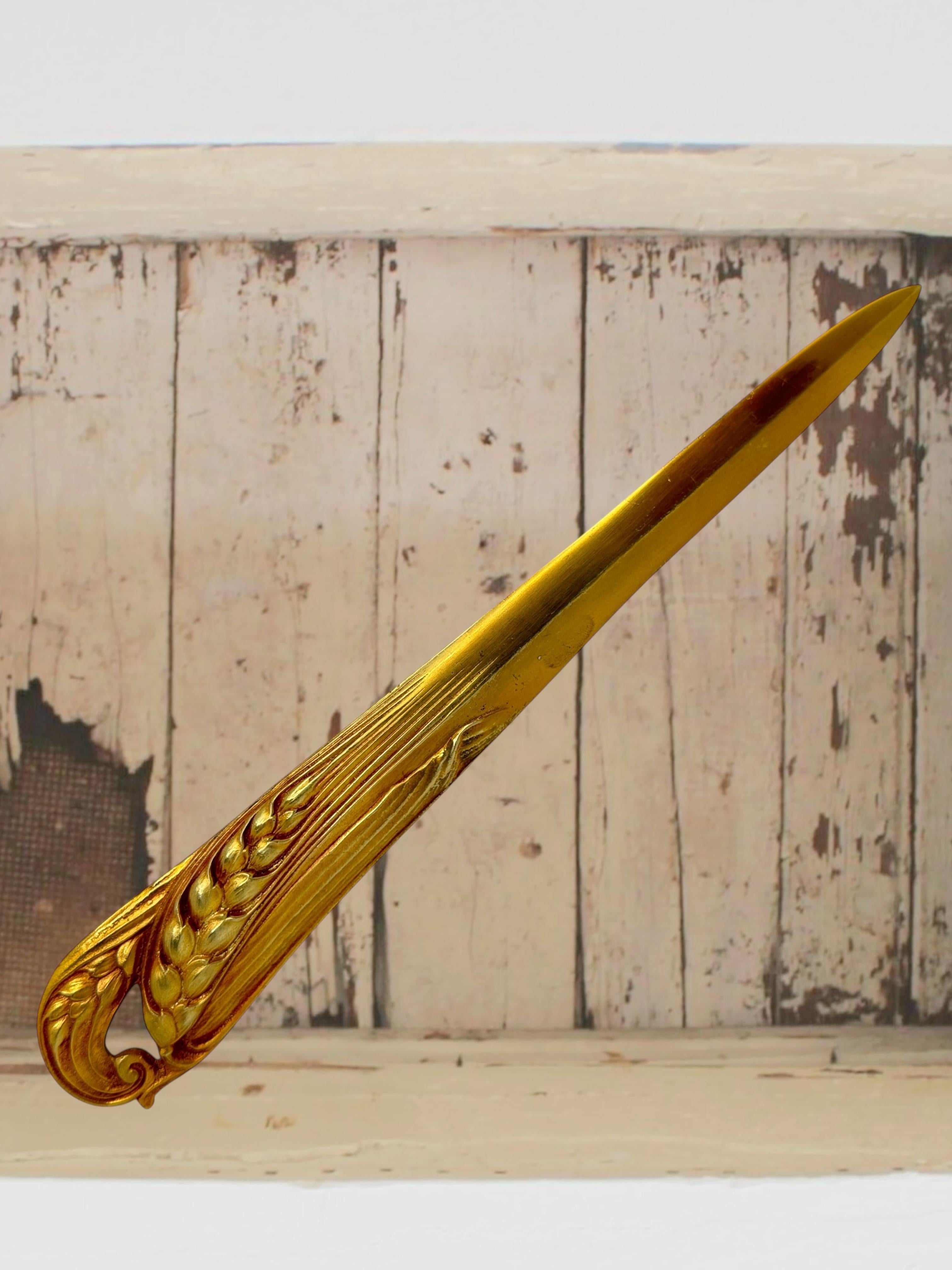 Extremely Rare Authentic Original French Art Nouveau Letter Opener Antique 1890s For Sale 13