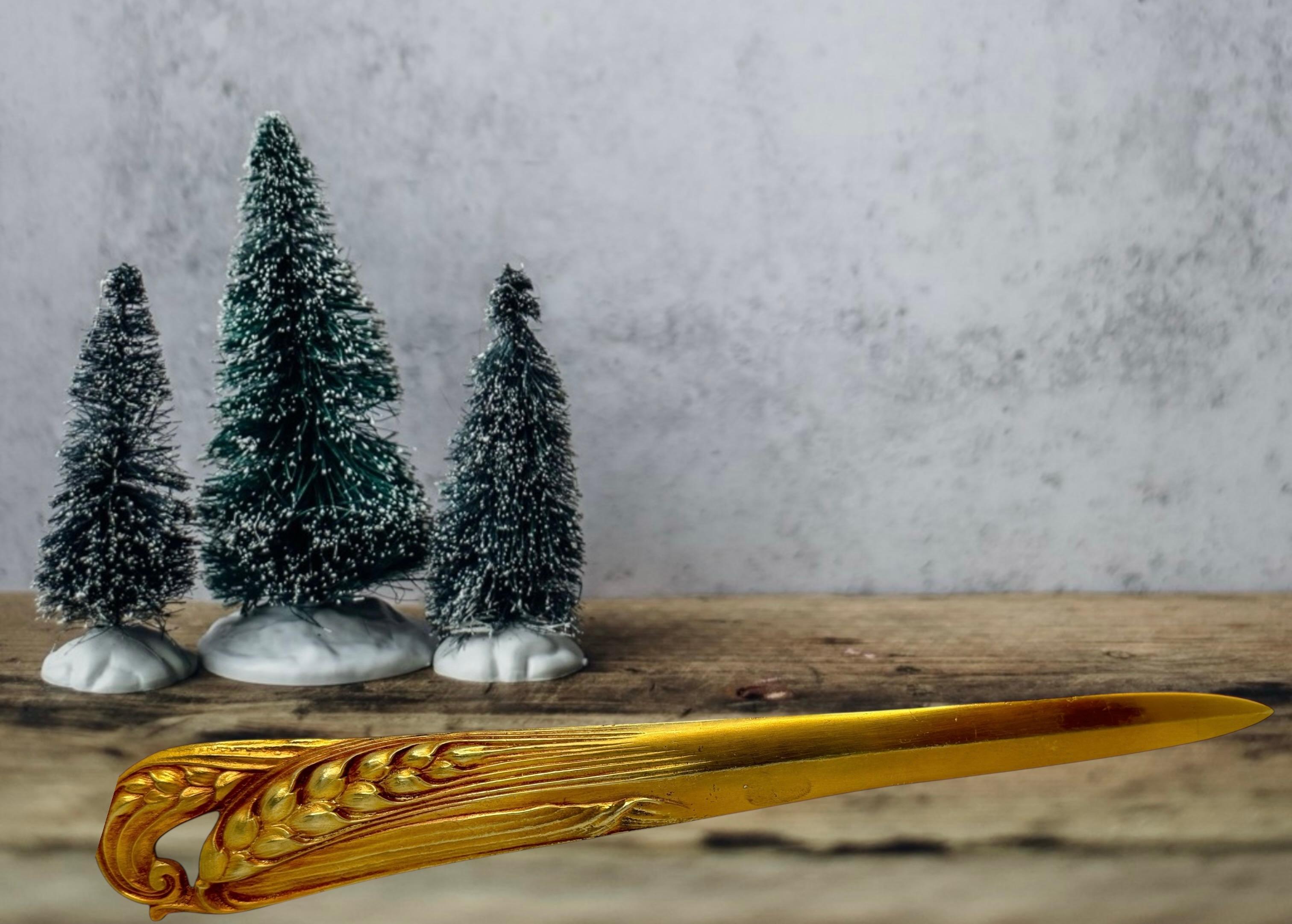 Extremely Rare Authentic Original French Art Nouveau Letter Opener Antique 1890s For Sale 14