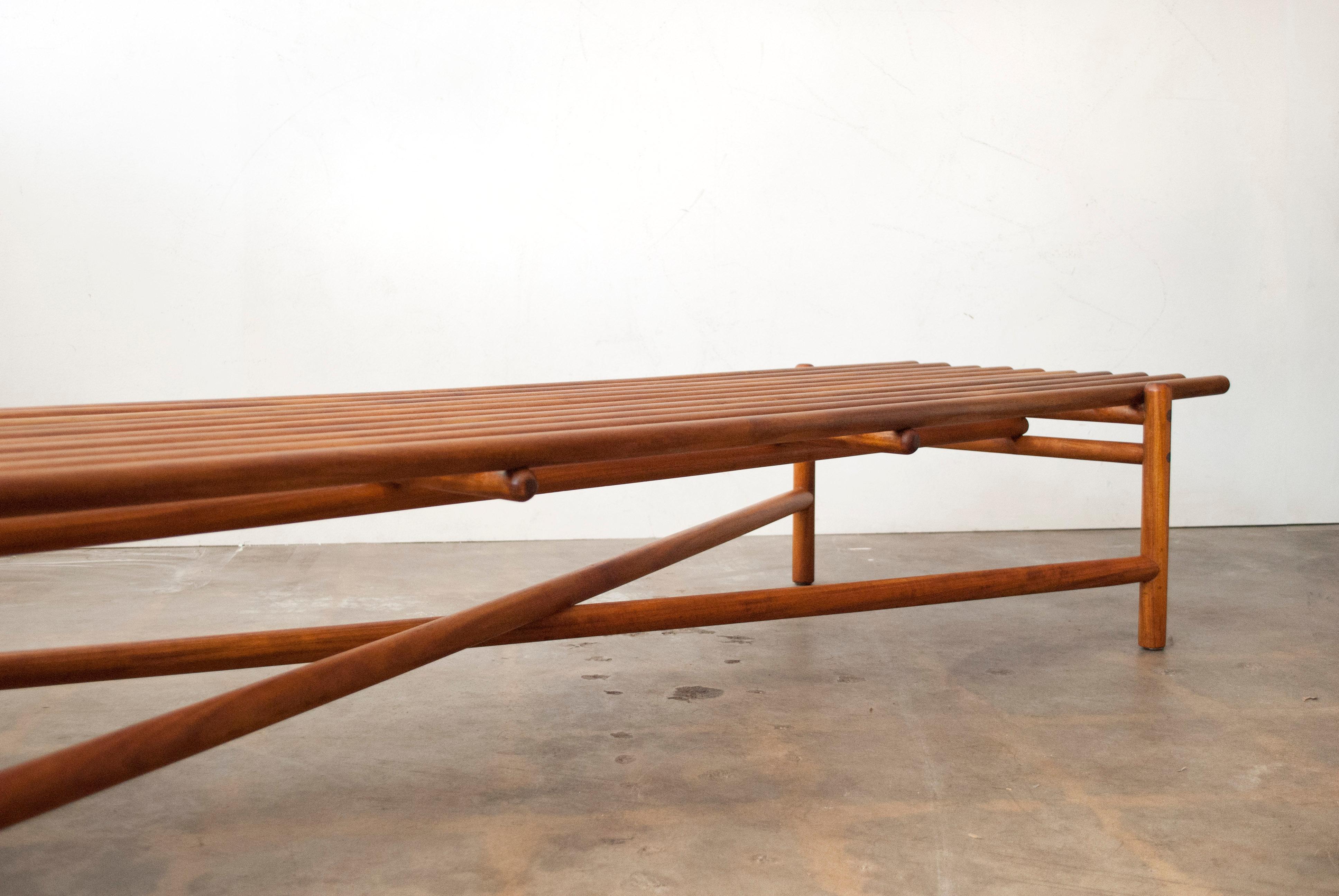 Extremely Rare Bertrand Goldberg Bench, 1952 1