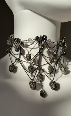 Extremely rare collectible c. 1997 Christian Dior by John Galliano choker