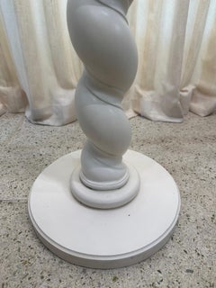 Äußerst seltene Komposition Stehlampe aus Gips mit spiralförmigem Design von Sirmos