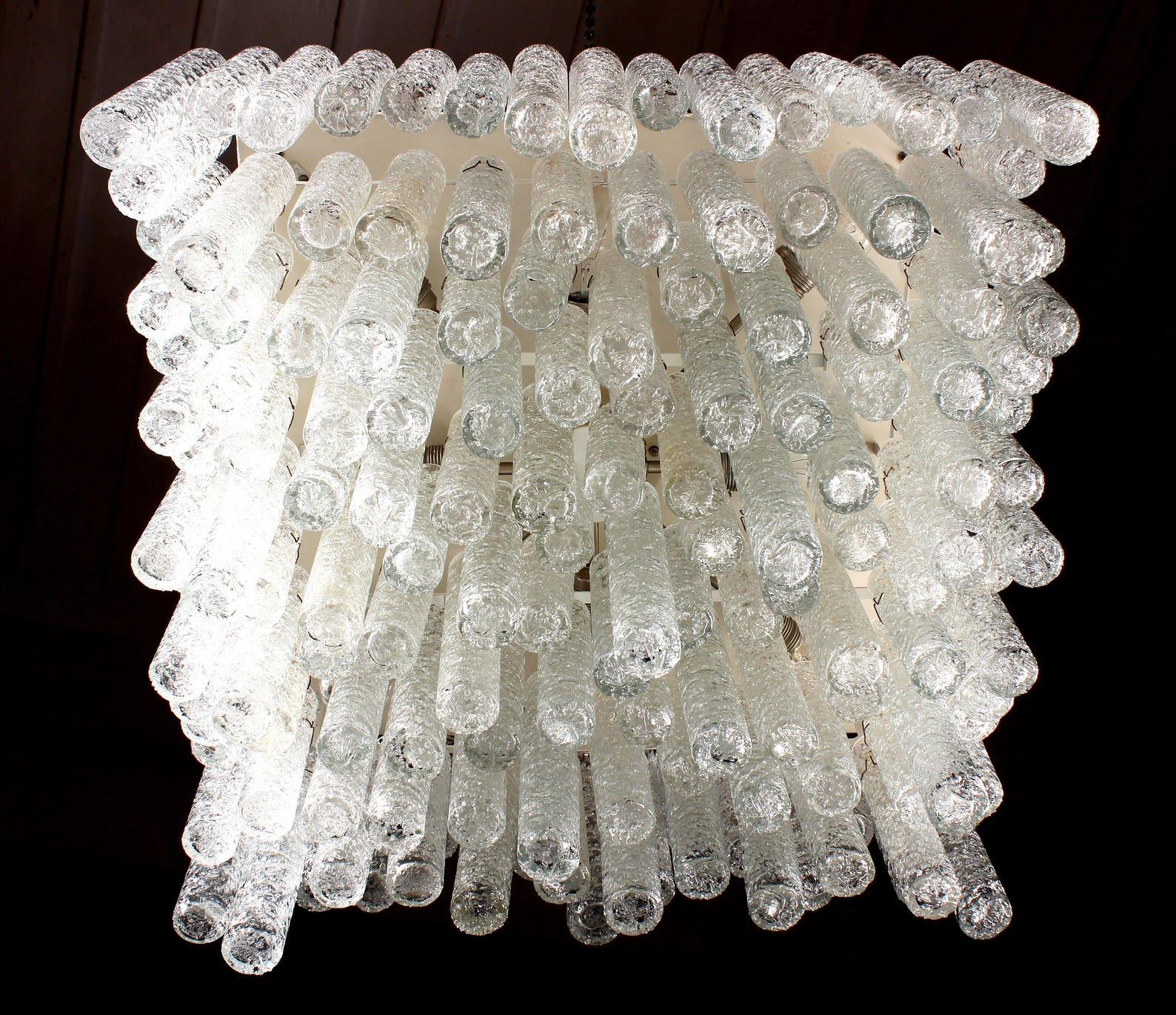 Extremely Rare Doria Ballroom Plafoniere or Chandelier, Germany 1970s For Sale 1