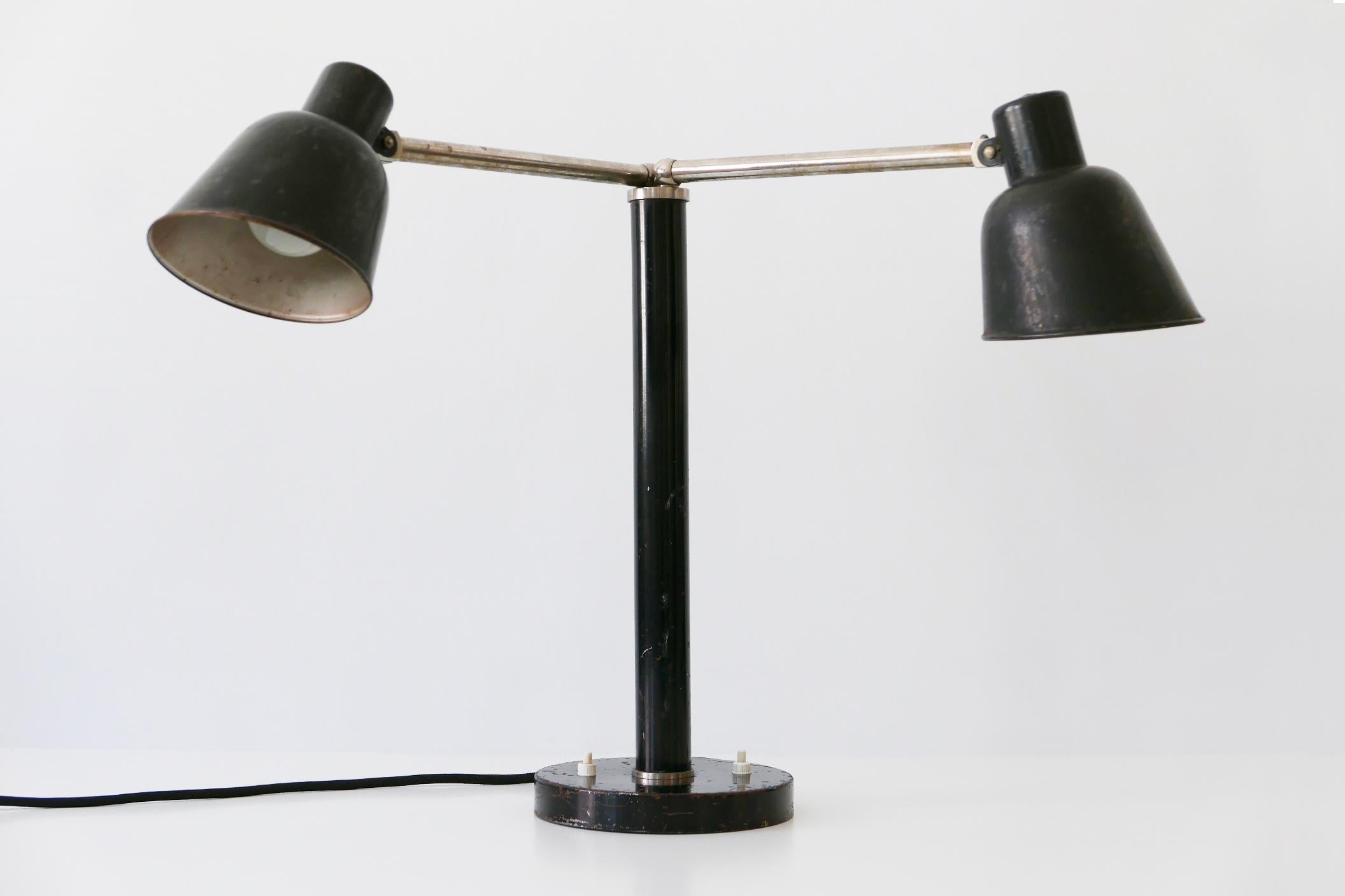 double headed table lamp