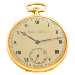 Extremely Rare "Eagle" Patek Philippe & Co. 18 Karat Gold Open Face Pocket Watch