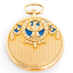 Extremely Rare "Eagle" Patek Philippe & Co. 18 Karat Gold Open Face Pocket Watch