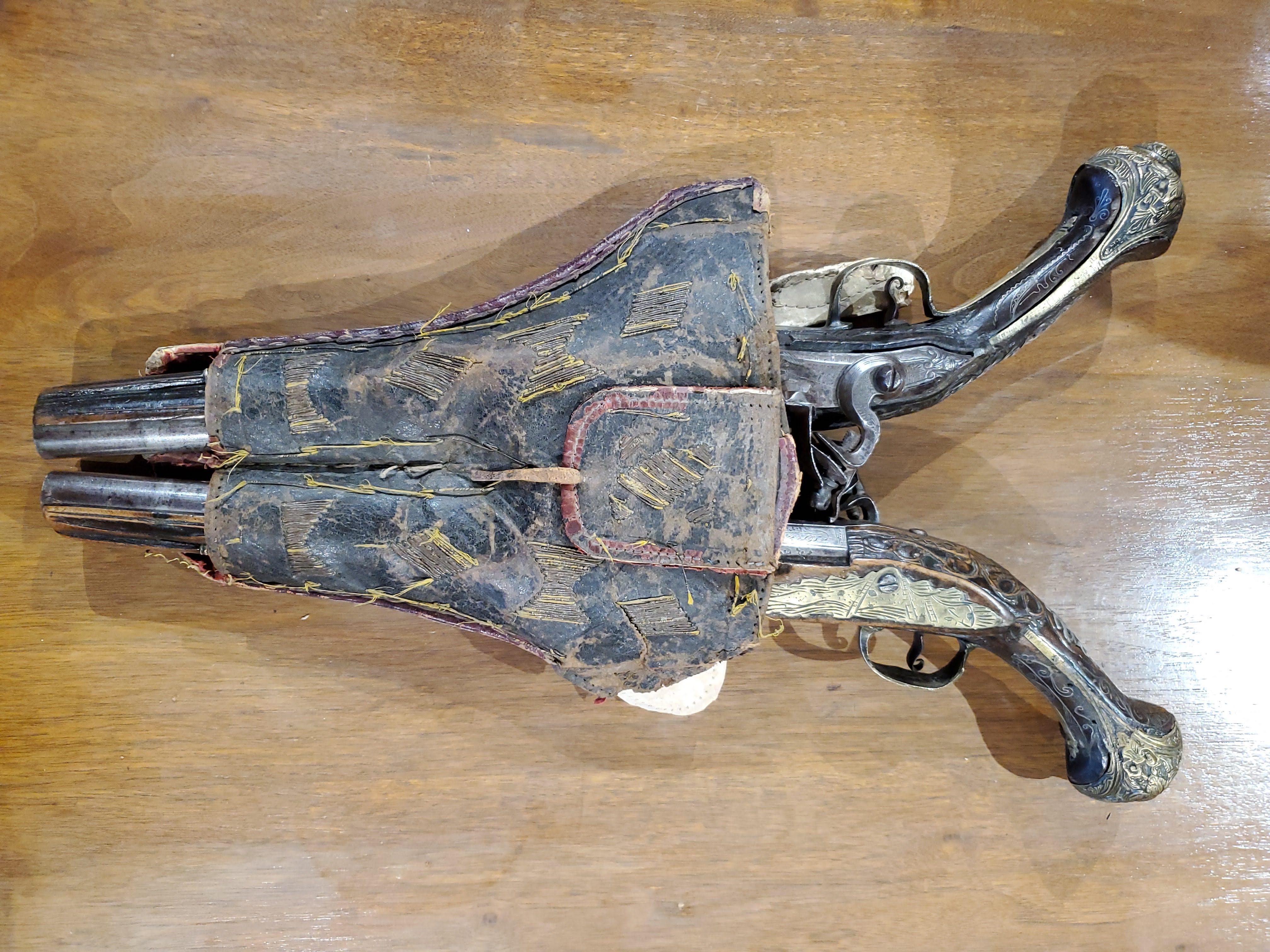 Extremely Rare Early 18th Century Turkish Flintlock Pistols 7