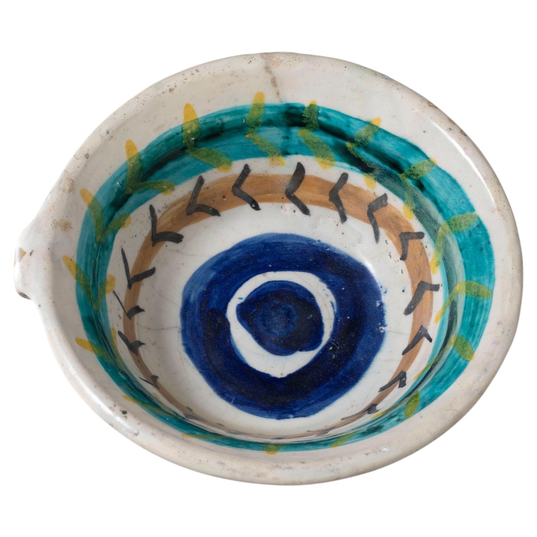 Extremely Rare Early Rationalist Ceramic Basin/Vase by Pietro Cascella, Italy, l