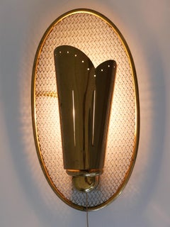 Extremely Rare & Elegant Mid-Century Modern Sconce or Wall Lamp Germany 1950s