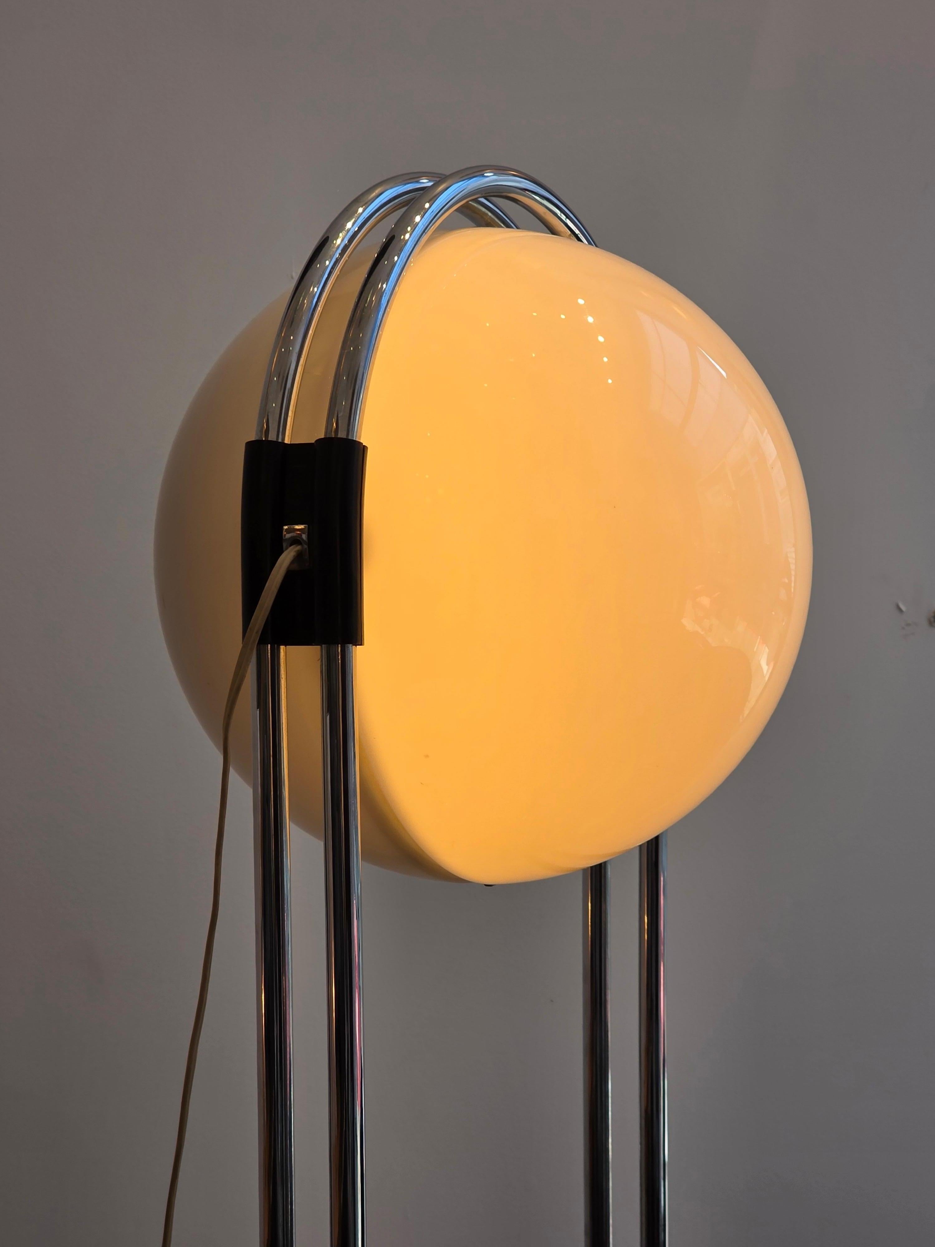 Lámpara de pie extremadamente rara de Andre Ricard para Metalarte Spain 1967 en venta 7
