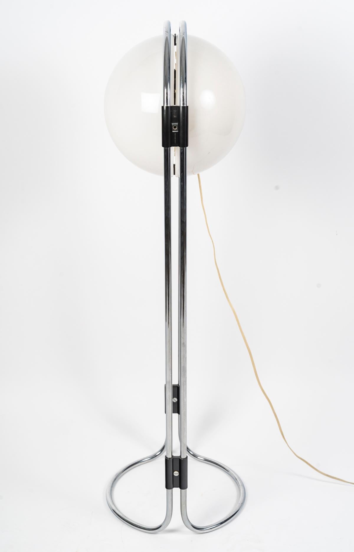 Lámpara de pie extremadamente rara de Andre Ricard para Metalarte Spain 1967 Era espacial en venta