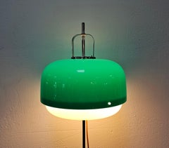 Extremely Rare Floor Lamp Medusa in Green by Luigi Massoni for Guzzini, 1970s