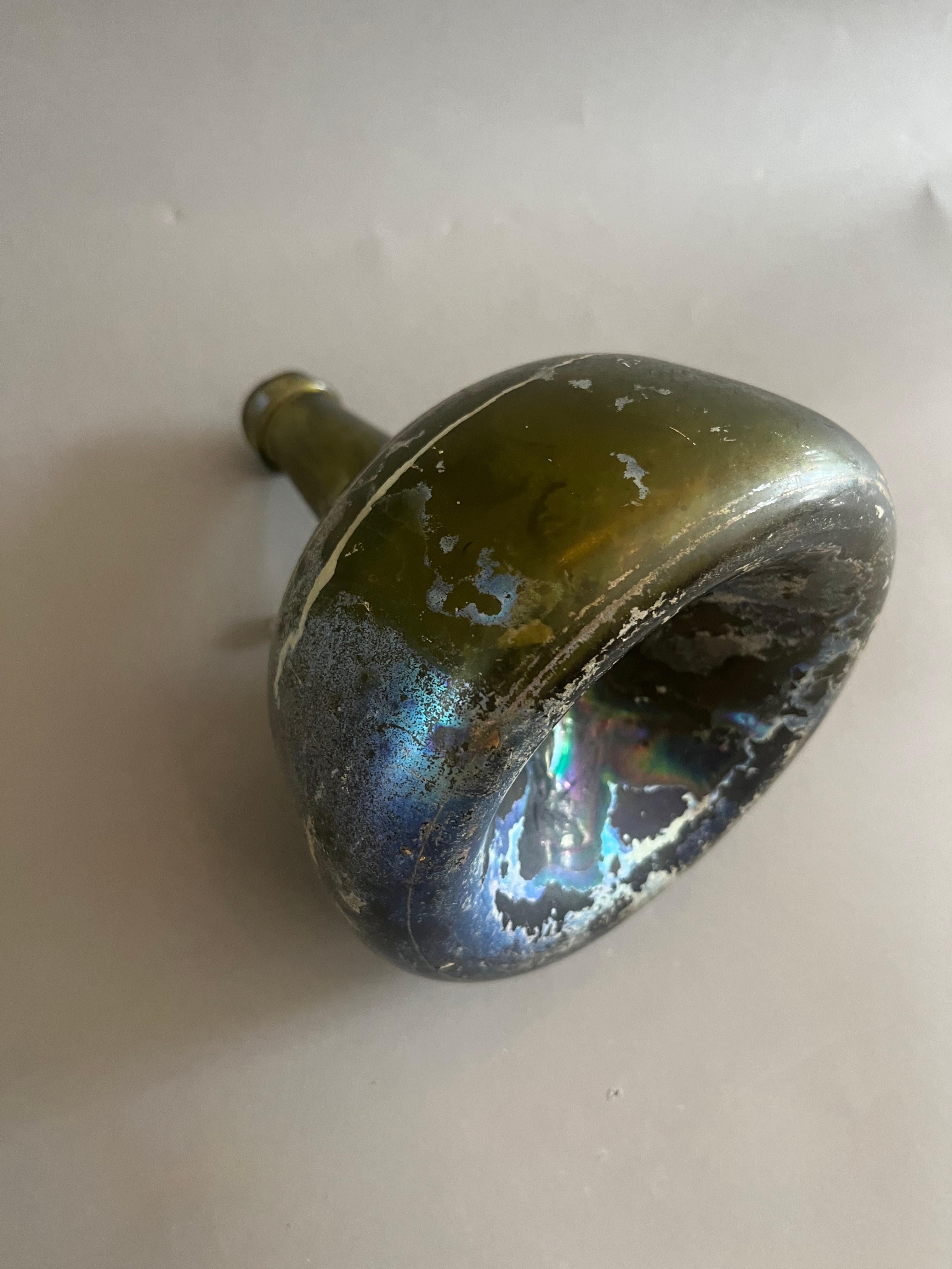 18th Century and Earlier Extremely Rare French 17th Century Brandy Bottle For Sale