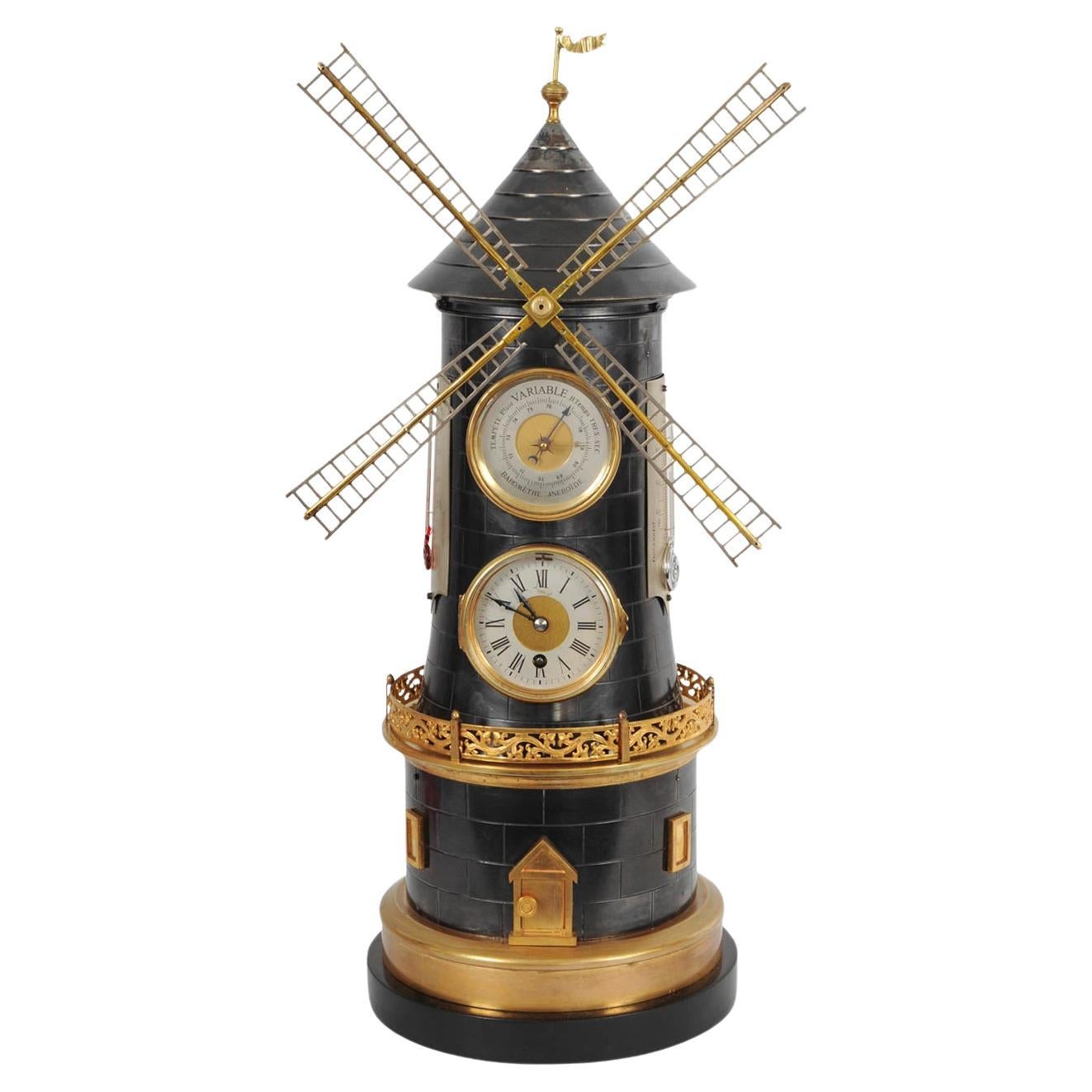 Extremely rare French 'pendule industrial'  For Sale
