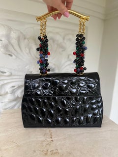 Extremely rare Gianni Versace Spring/Summer 1991 limited edition jeweled handbag