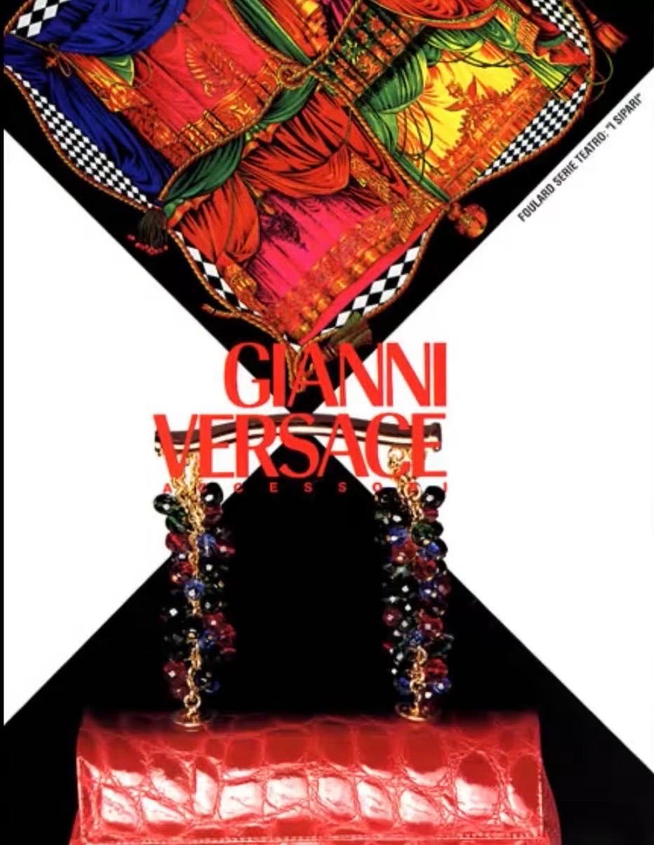 Rarísimo bolso joya Gianni Versace Primavera/Verano 1991 edición limitada Negro en venta