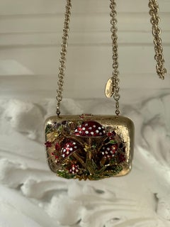 Extremely rare Gucci by Tom Ford jeweled purse bag mushrooms work of art