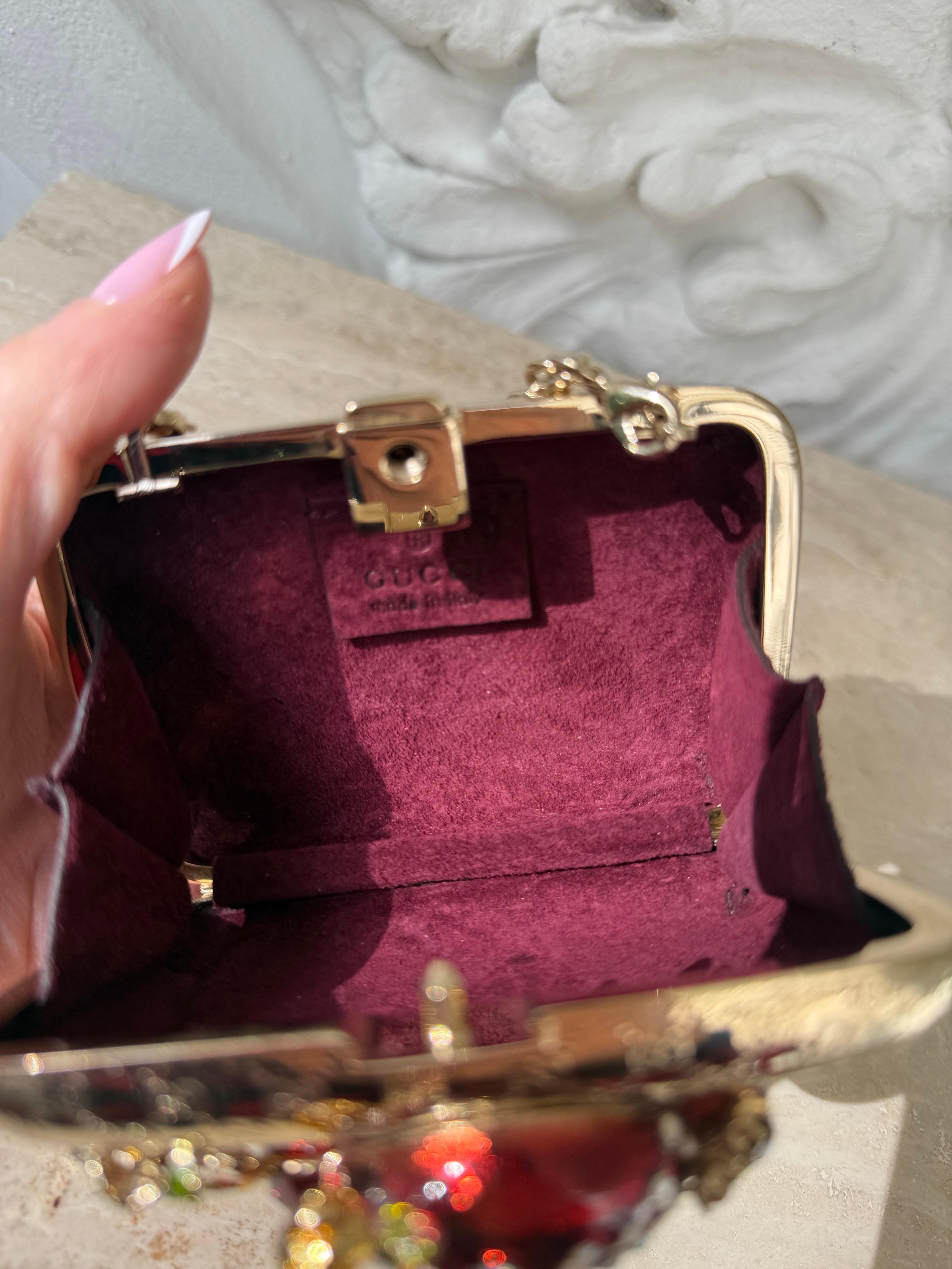 Rarissime sac à main à bijoux Gucci by Tom Ford mushrooms work of art en vente 4