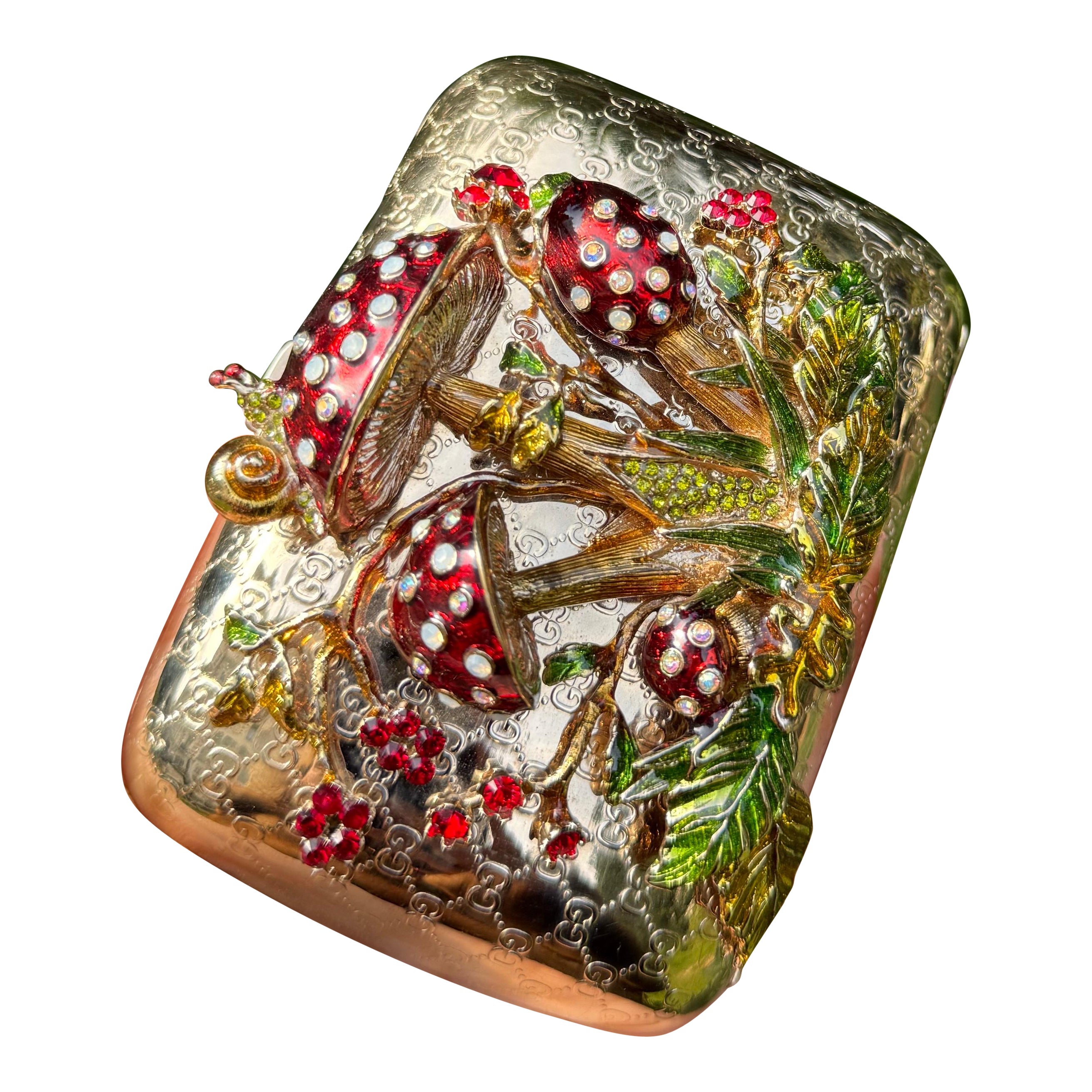 Rarissime sac à main à bijoux Gucci by Tom Ford mushrooms work of art en vente