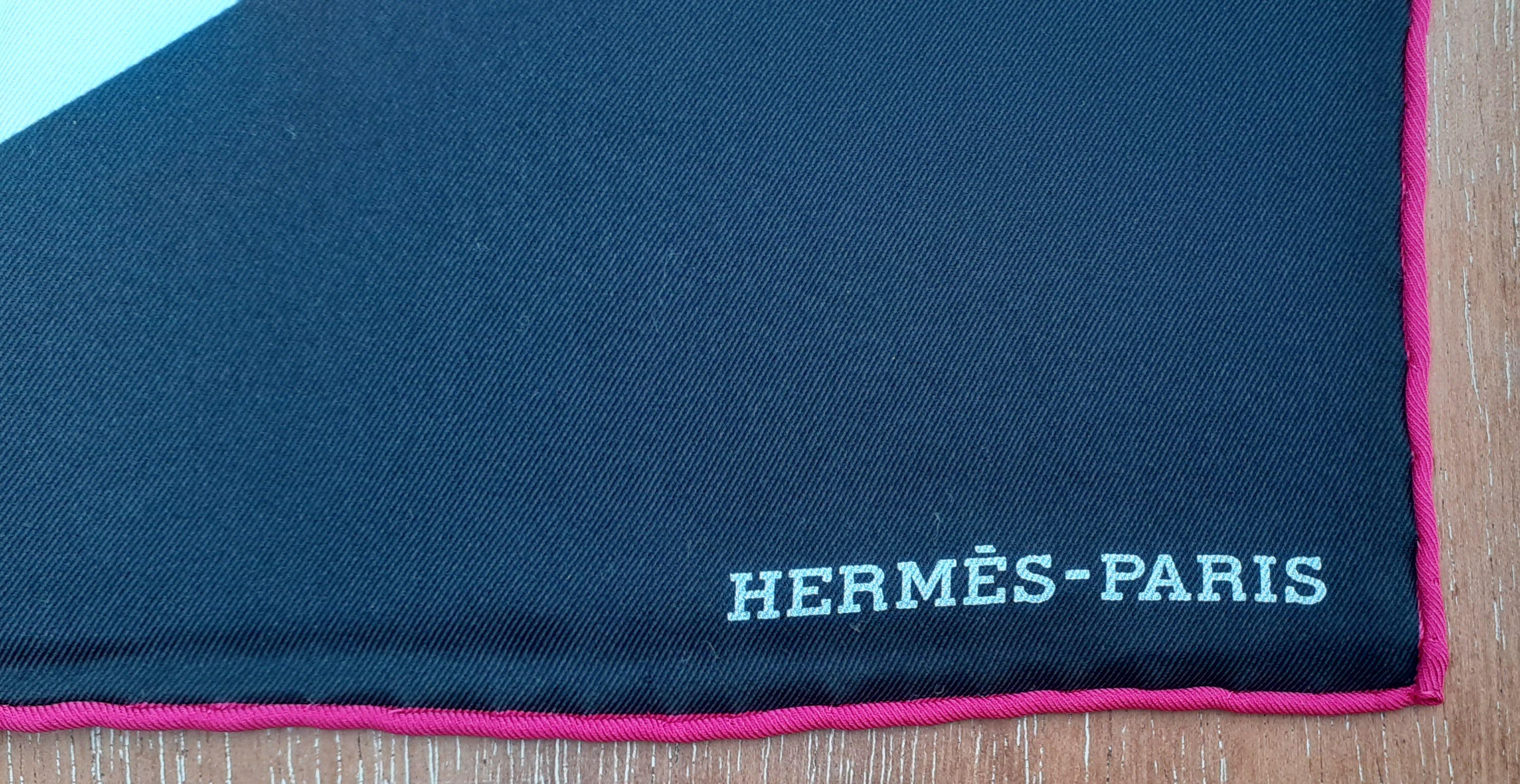 Men's Extremely Rare Hermès Silk Scarf Viny Record Print 67 cm For Sale