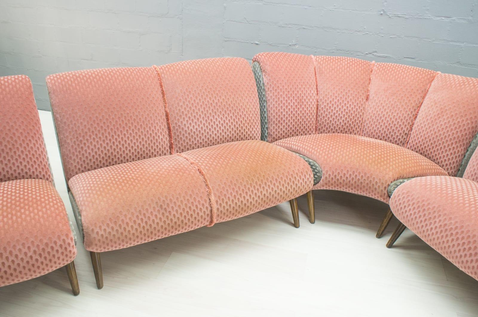 Extremely rare huge sofa set by Norman Bel Geddes from the 1950s, USA 9