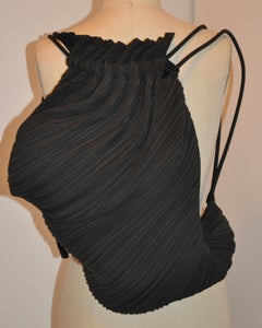 Extremely Rare Issey Miyake "Limited Edition" Asymmetric Large Black Drawstring