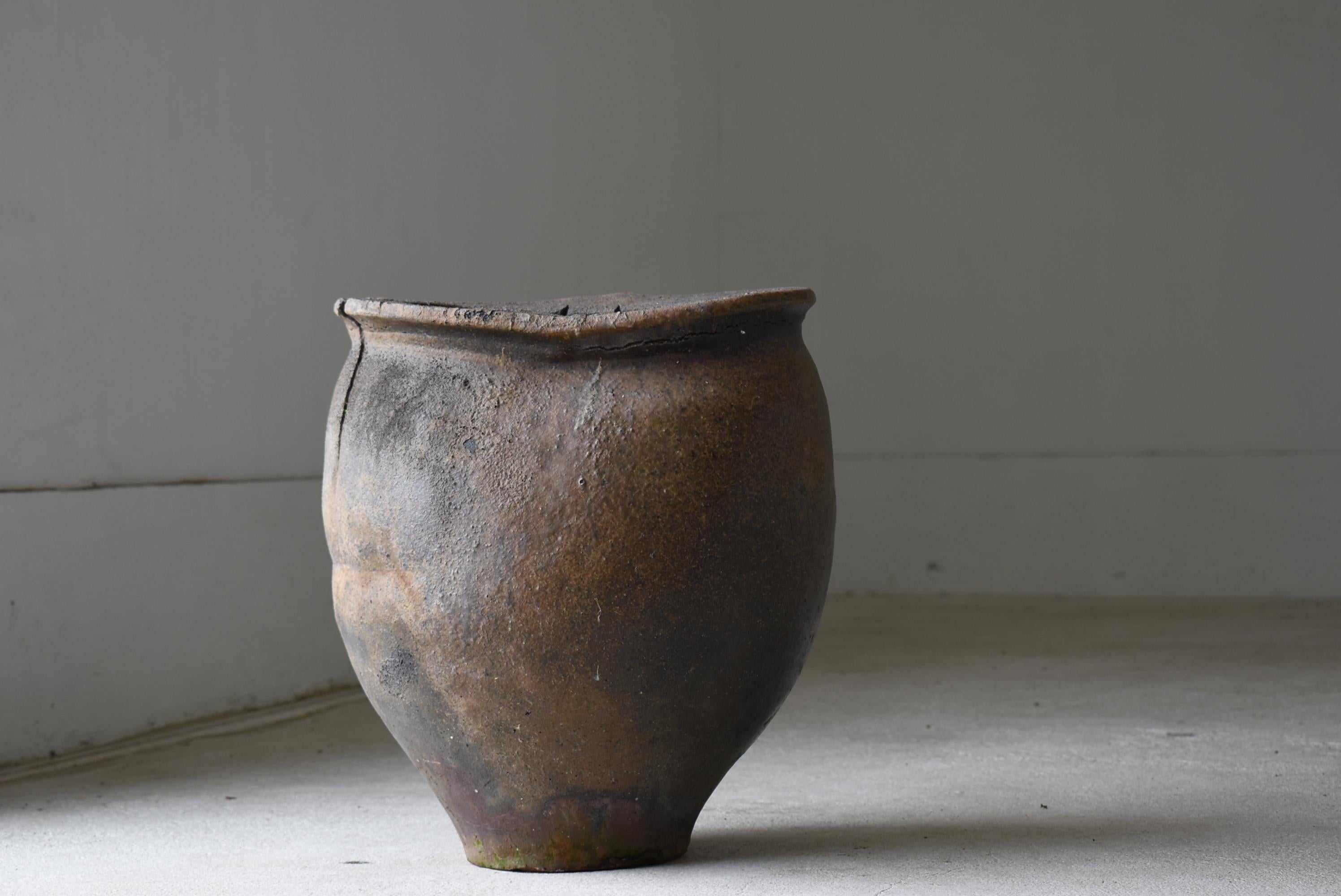 Extremely Rare Japanese Antique Pottery 1600s-1700s/Tsubo Flower Vase Wabisabi 10