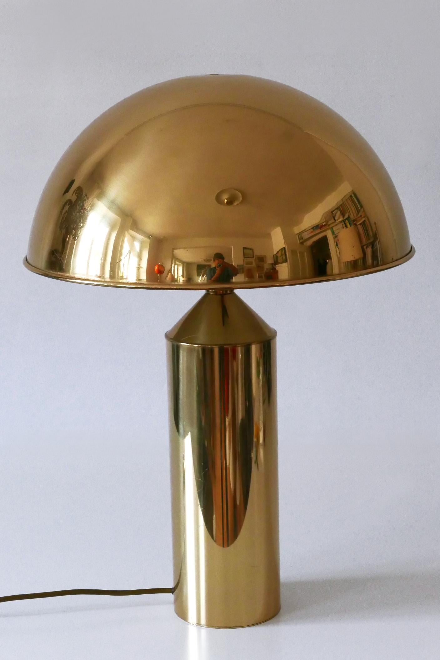 Extrem seltene & große Mid-Century Modern Tischlampe aus Messing von WKR Deutschland 1960s im Angebot 4