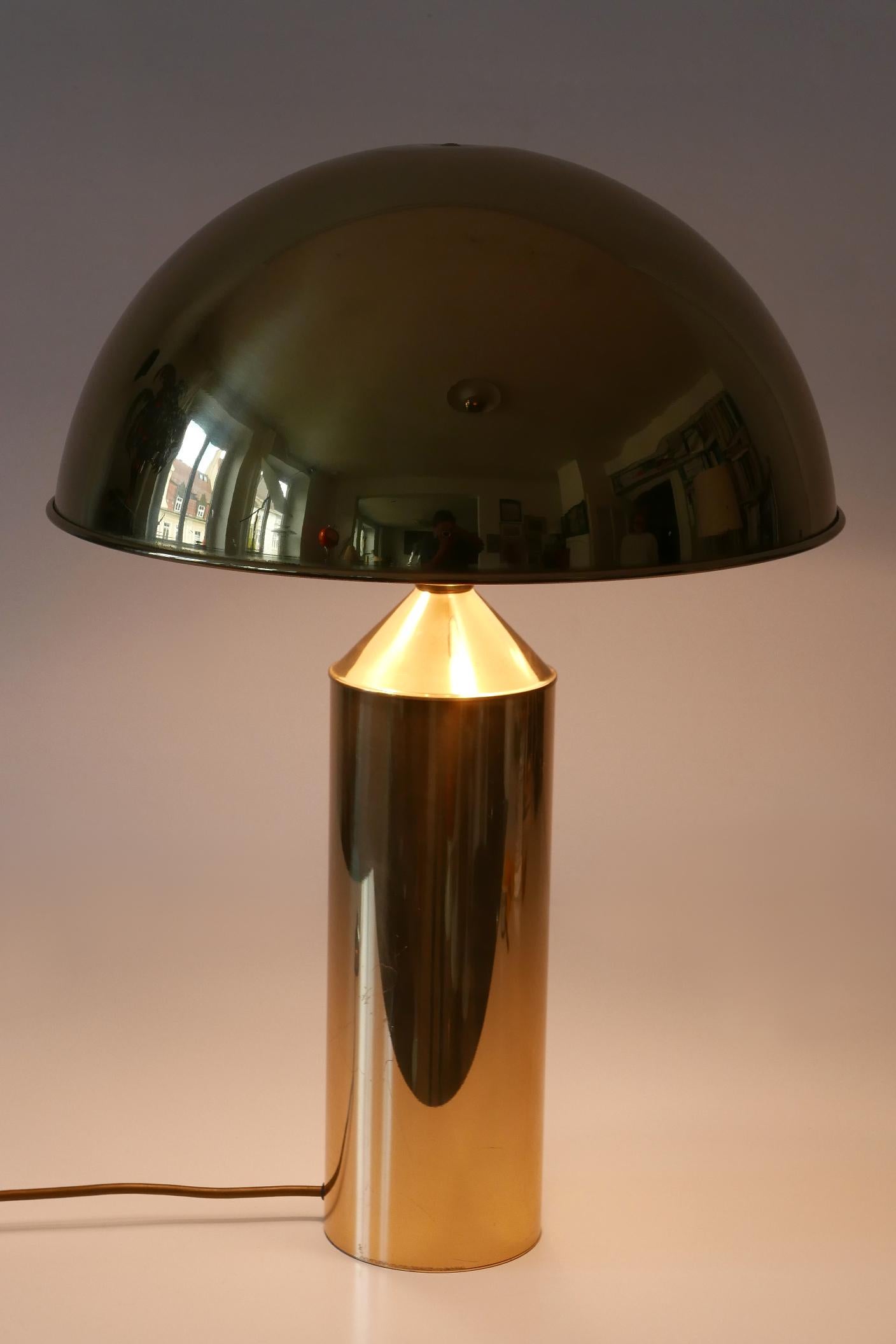 Extrem seltene & große Mid-Century Modern Tischlampe aus Messing von WKR Deutschland 1960s im Angebot 5