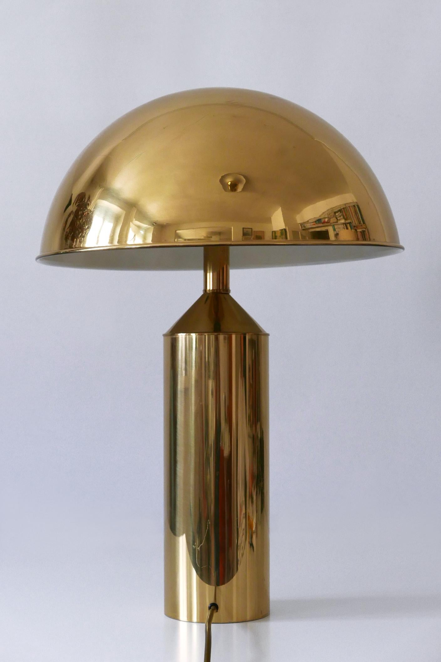 Extrem seltene & große Mid-Century Modern Tischlampe aus Messing von WKR Deutschland 1960s im Angebot 6