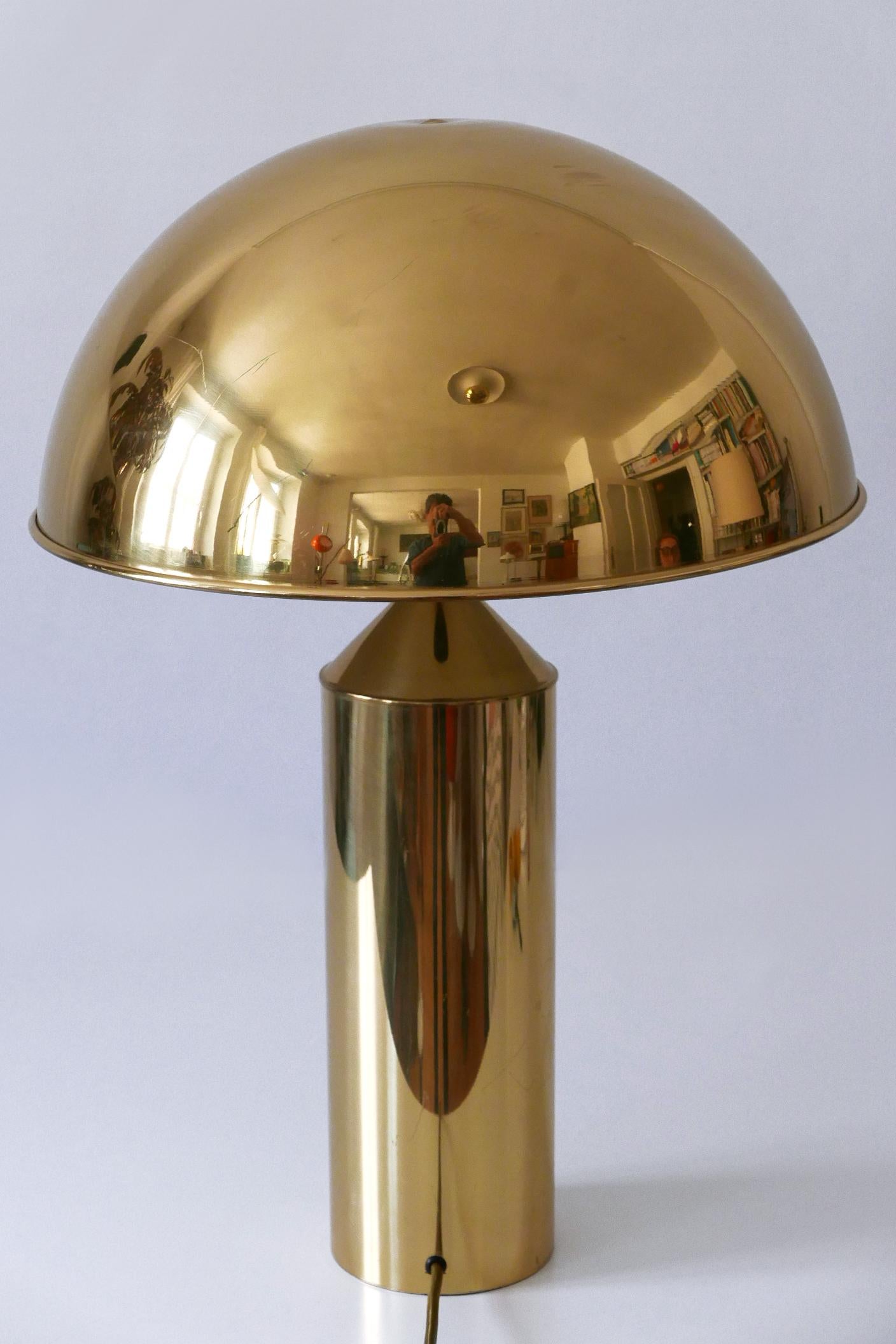 Extrem seltene & große Mid-Century Modern Tischlampe aus Messing von WKR Deutschland 1960s im Angebot 7