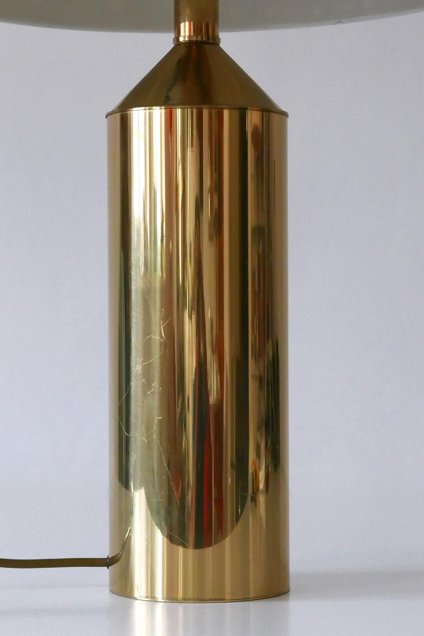 Extrem seltene & große Mid-Century Modern Tischlampe aus Messing von WKR Deutschland 1960s im Angebot 8