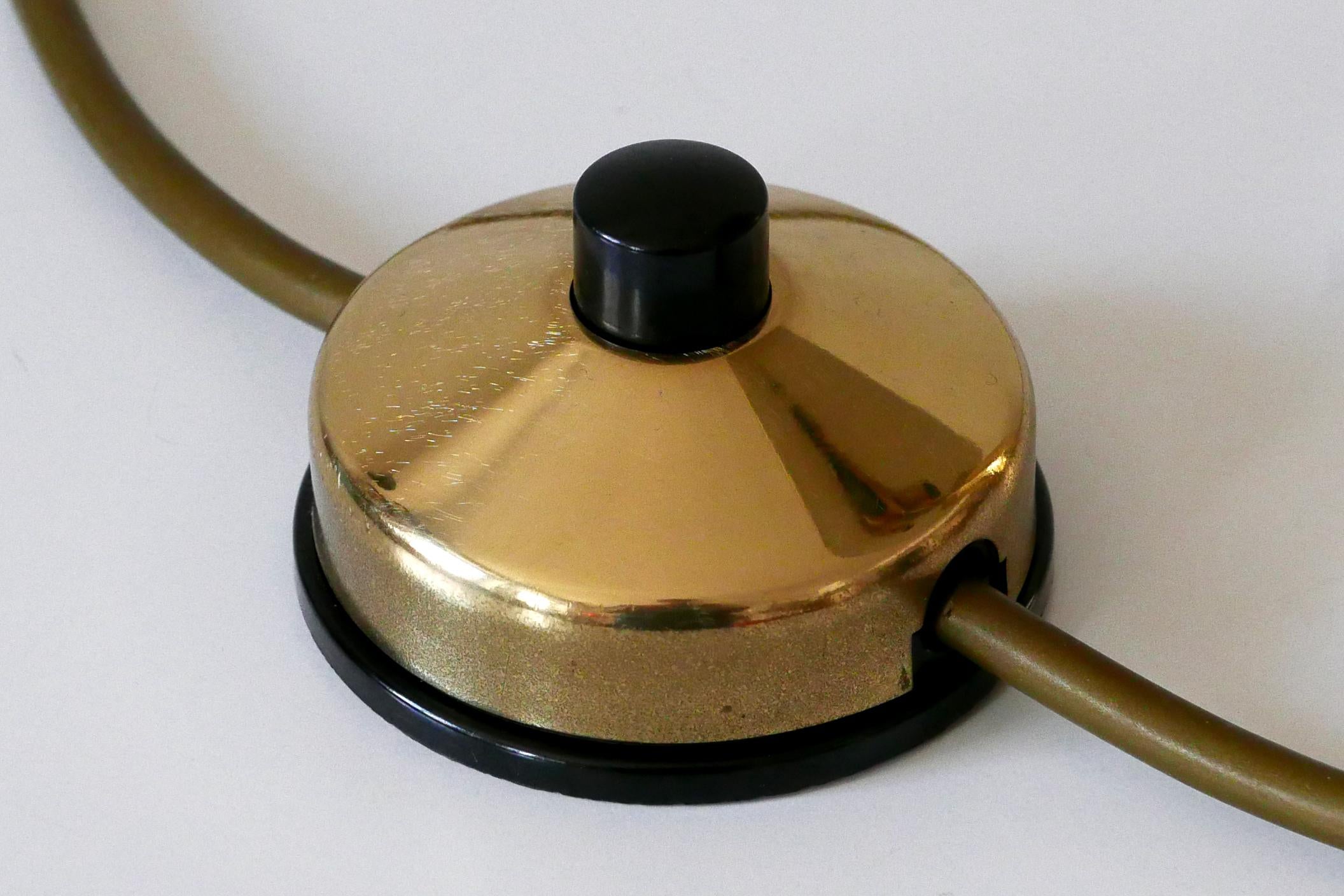 Extrem seltene & große Mid-Century Modern Tischlampe aus Messing von WKR Deutschland 1960s im Angebot 13