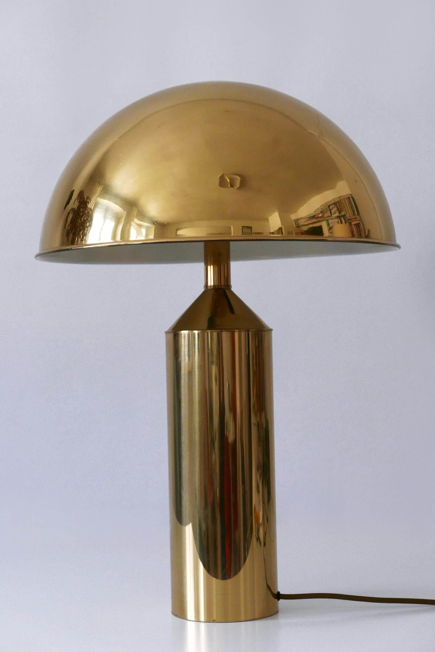 Extrem seltene & große Mid-Century Modern Tischlampe aus Messing von WKR Deutschland 1960s im Zustand „Gut“ im Angebot in Munich, DE