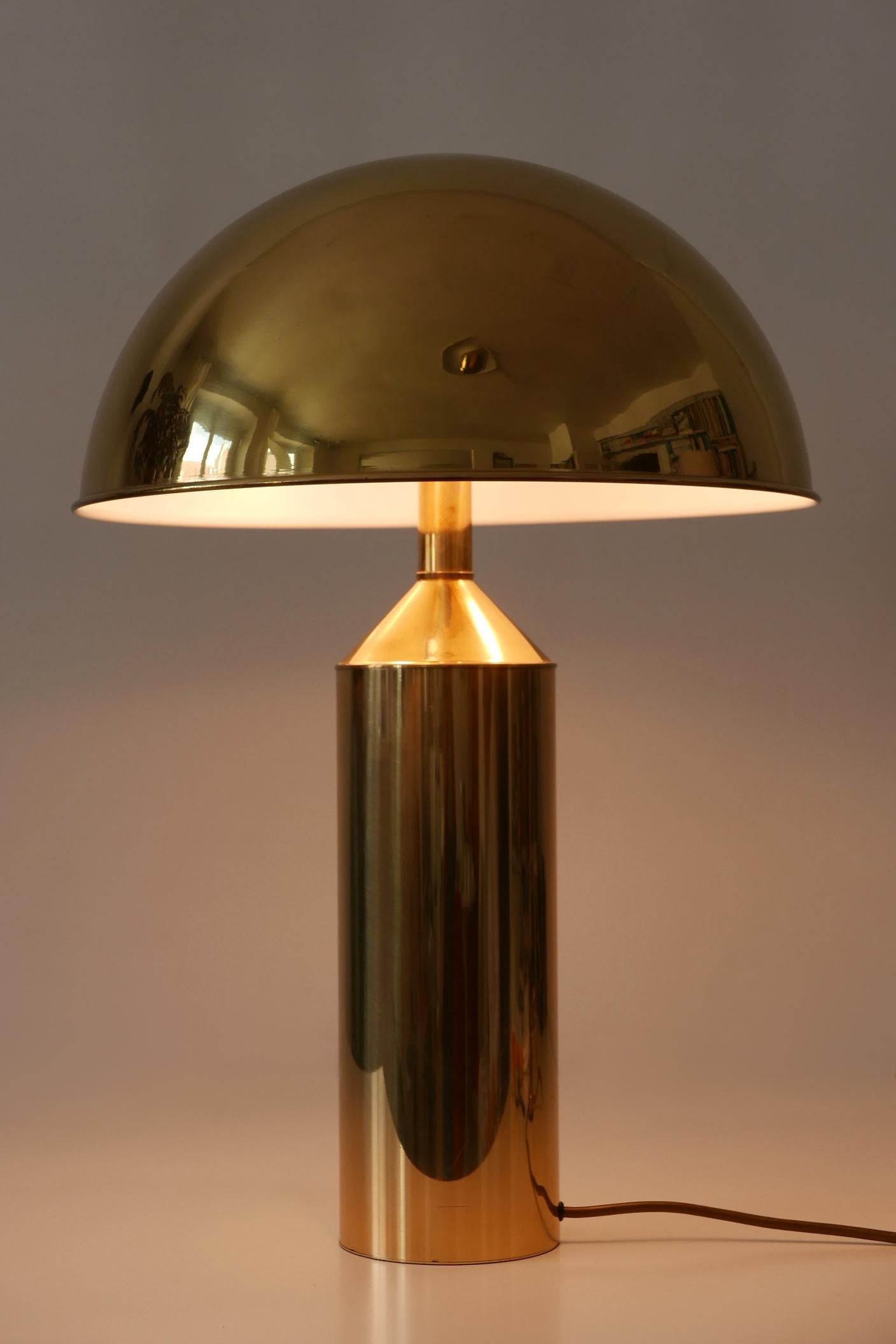 Extrem seltene & große Mid-Century Modern Tischlampe aus Messing von WKR Deutschland 1960s (Mitte des 20. Jahrhunderts) im Angebot
