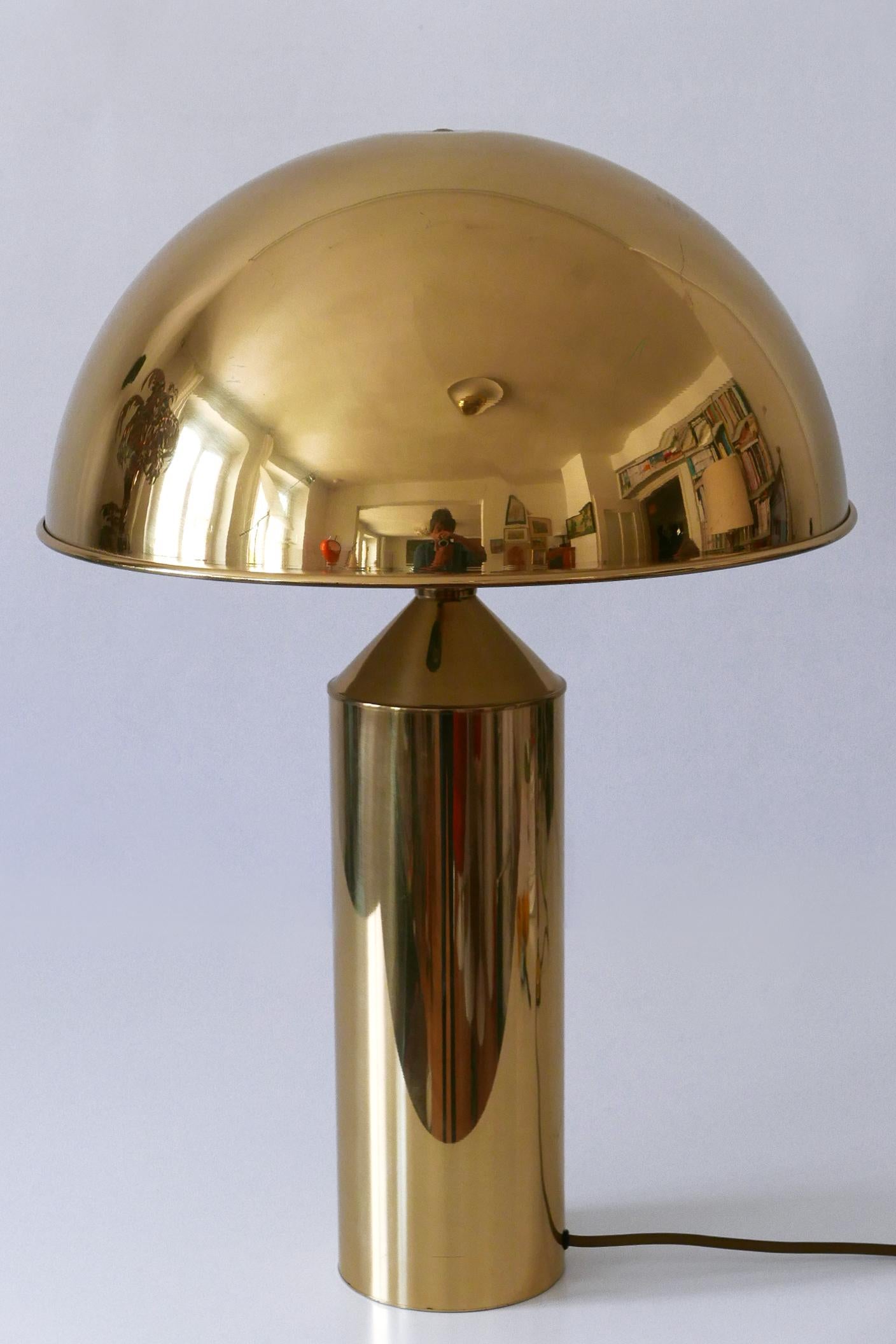 Extrem seltene & große Mid-Century Modern Tischlampe aus Messing von WKR Deutschland 1960s im Angebot 1