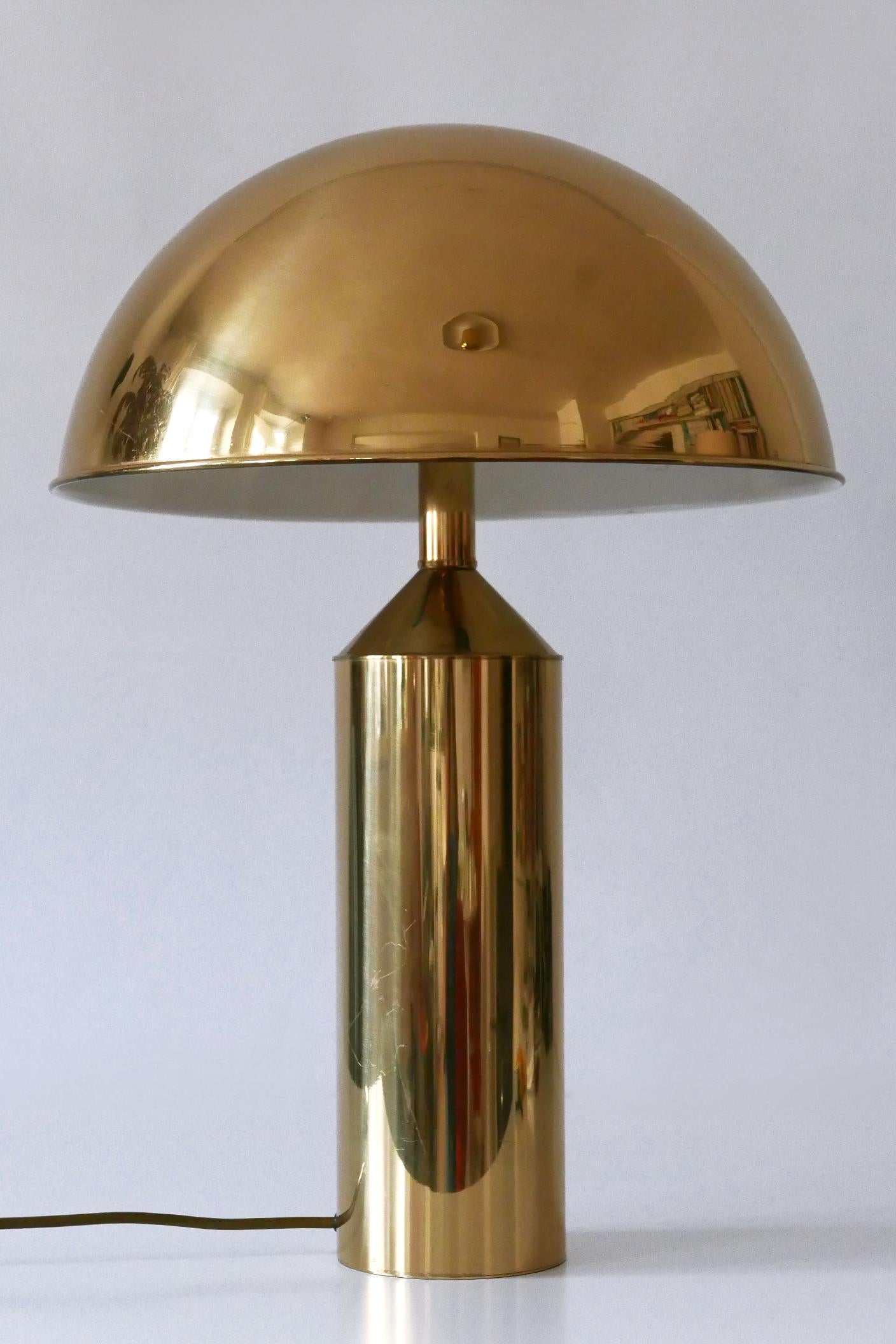 Extrem seltene & große Mid-Century Modern Tischlampe aus Messing von WKR Deutschland 1960s im Angebot 2