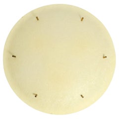 Äußerst seltene große runde Mid-Century-Modern-Deckenleuchte aus Fiberglas