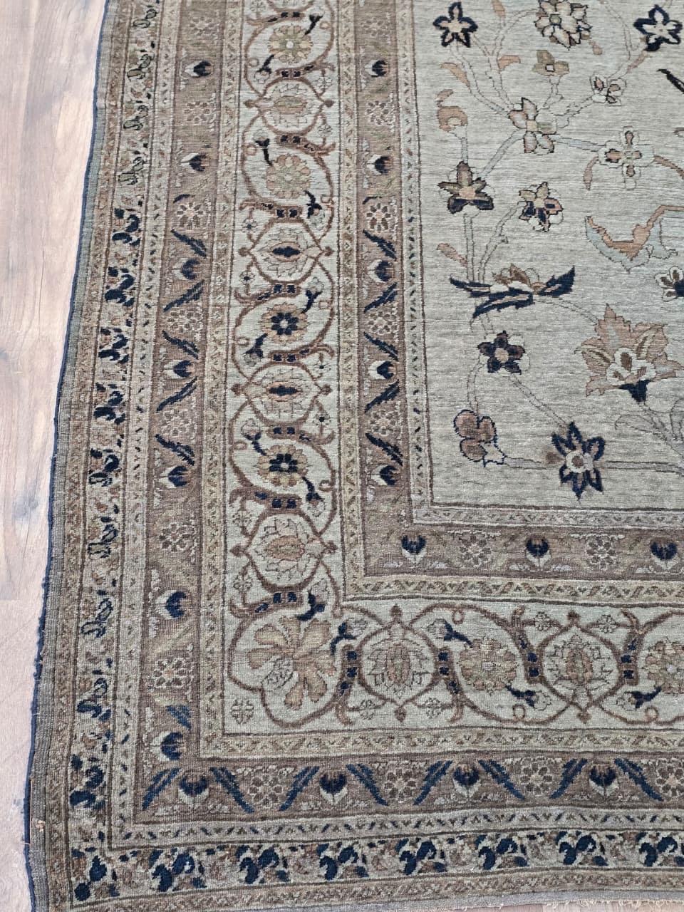 Extrem seltener antiker Tabriz Haji Jalili Teppich aus dem späten 19. Jahrhundert - 95