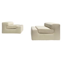 Extremely Rare Lounge Chairs Designed by Mangiarotti for the 'Casa Vitale' 1969
