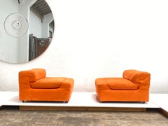 Extremely rare Lounge Chairs designed by Mangiarotti for the 'Casa Vitale' 1969 