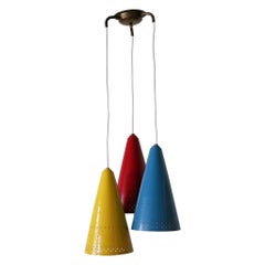 Vintage Extremely Rare & Lovely Mid Century Modern Cascading Pendant Lamp Germany 1960s