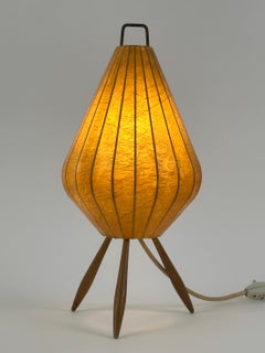 Extremely Rare & Lovely Mid-Century Modern Cocoon Table Lamp Germany 1960s