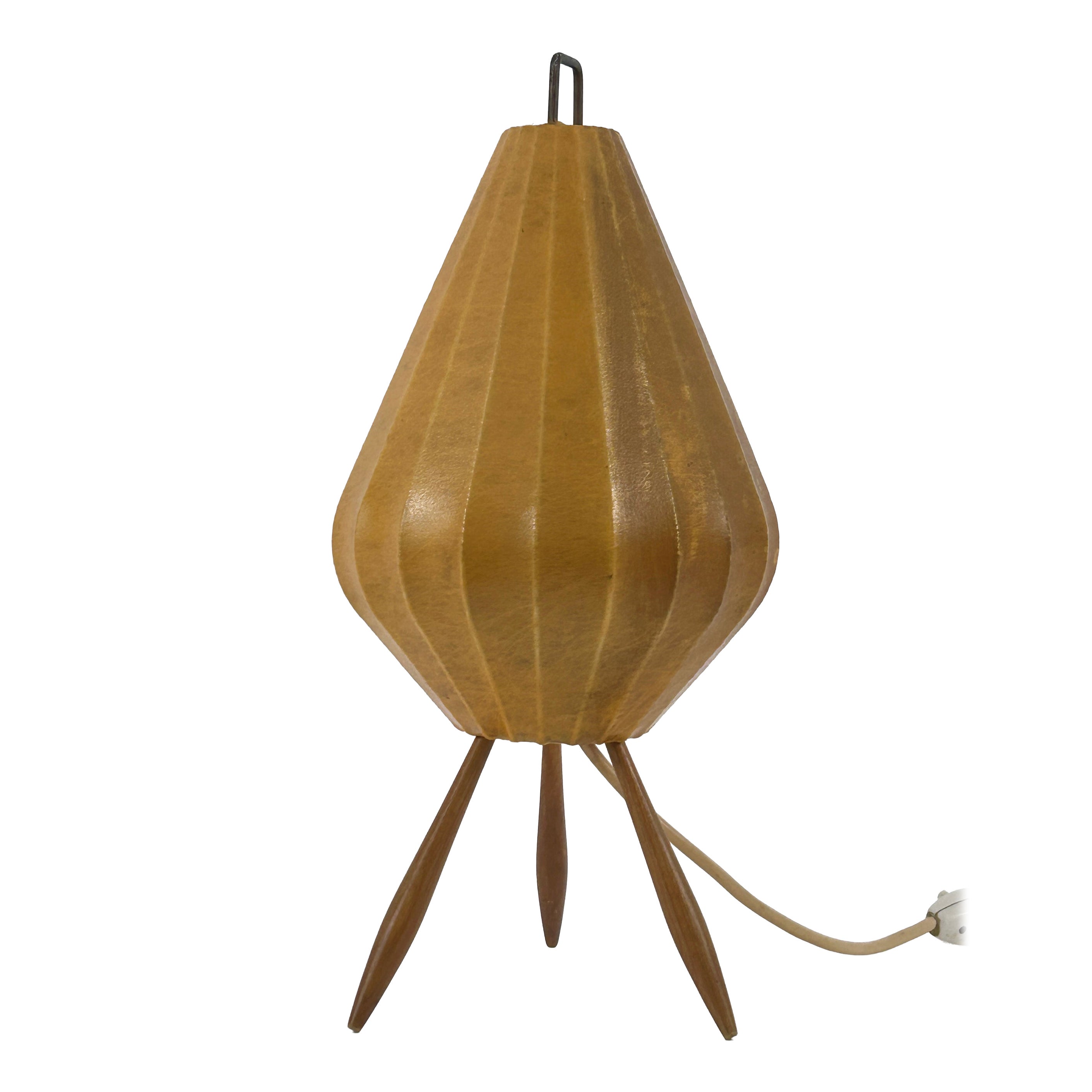 Extrêmement rare et ravissante lampe de table Cocoon moderne du milieu du siècle, Allemagne, années 1960 en vente