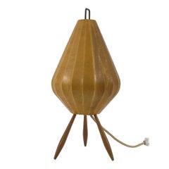 Extremely Rare & Lovely Mid-Century Modern Cocoon Table Lamp Germany 1960s