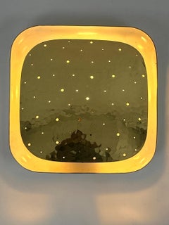 Extremely Rare & Lovely Mid Century Modern Perforated Brass Sconce Germany 1960s