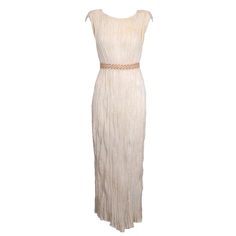 Mariano Fortuny - Robe Delphos en coton, extrêmement rare en vente